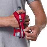 Nathan SpeedDraw 2 bouteille isolée à la main 12 oz - Ribbon Red/ Reflective Silver