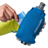 Nathan SpeedDraw 2 bouteille isolée à la main 12 oz - Deep Blue / Reflective SIlver