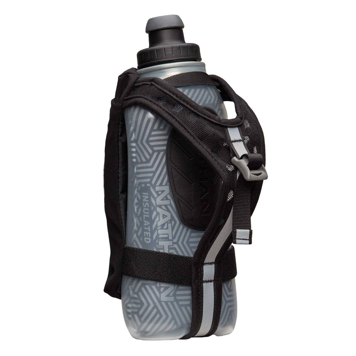 Gourde isotherme Nathan SpeedDraw 2 - 535ml - Black / Reflective Silver