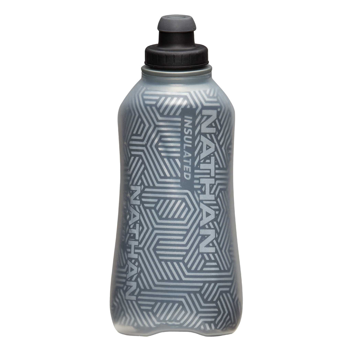 Gourde isotherme Nathan SpeedDraw 2 - 535ml - Black / Reflective Silver