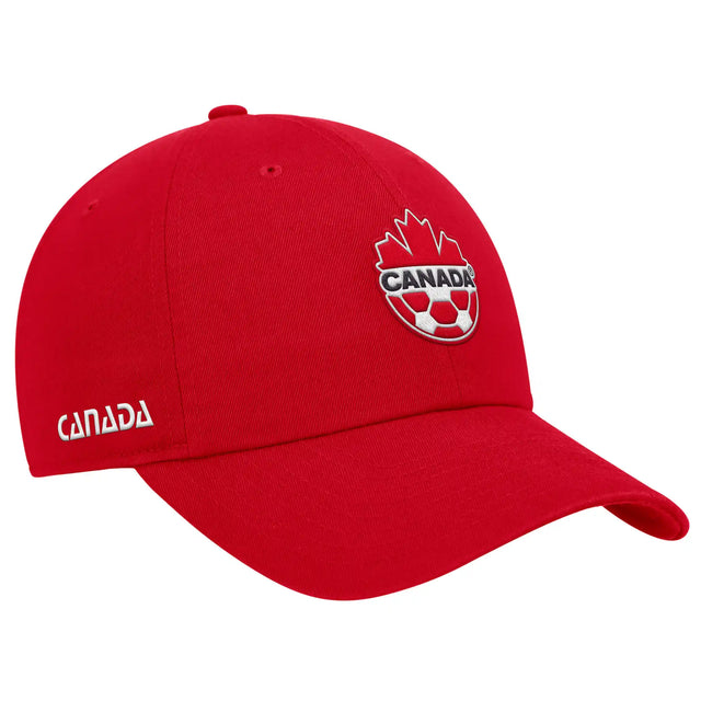 Casquette Nike Soccer Canada 2026 Club Cap pour adulte - Rouge