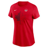 Nike Canada Soccer Core Cotton SS t-shirt de soccer femme - Rouge
