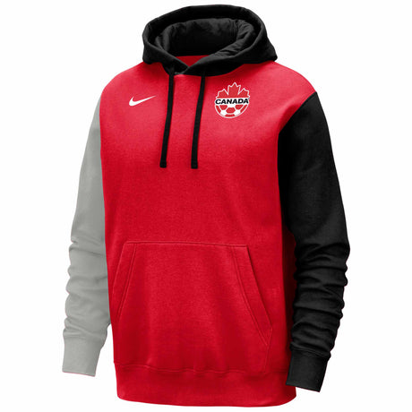 Nike Canada Soccer Colorblock Club Fleece hoodie de l'équipe nationale pour enfant - Red / Black