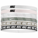 Nike Flex Classic Headbands Printed 6 pk - Light Soft Pink / Light Army / White
