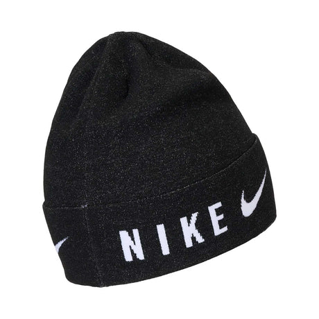 Nike Dri-Fit Lightweight Knit Tuque à revers unisexe - Noir / Blanc