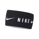 Nike bandeau de tête Dri-Fit Lightweight Knit - Noir / Blanc
