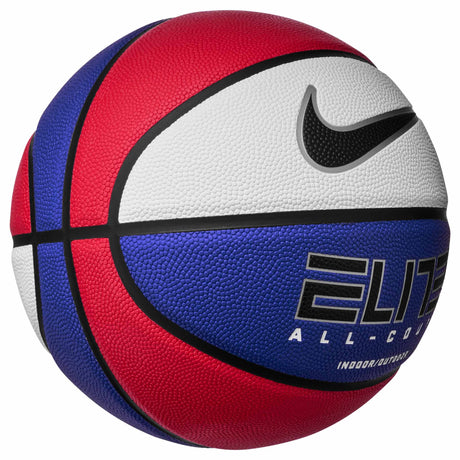 Nike Elite All-Court Basketball - Gym Red / Deep Royal Blue / Metallic Silver