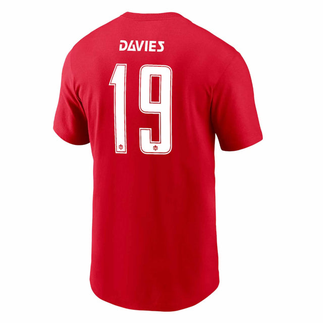 Nike Canada Soccer Alphonso Davies Name & Number T-shirt for Men