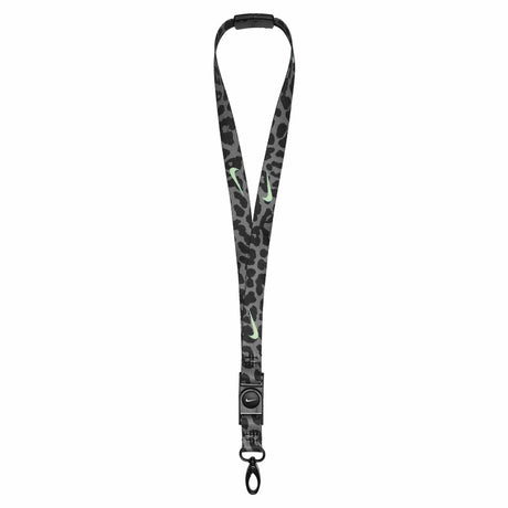 Nike Premium Lanyard cordons porte-clés -Iron Grey / Black / Lime Glow