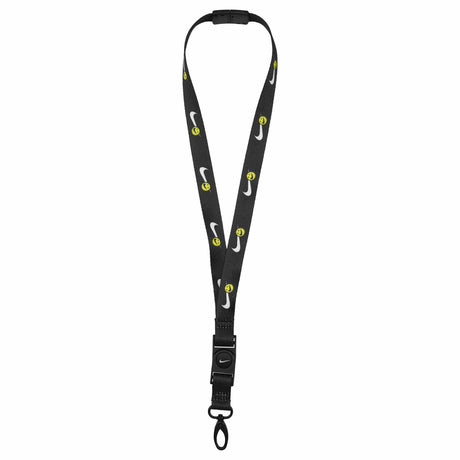 Nike Premium Lanyard cordons porte-clés - opti yellow / noir imprimé