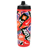 Nike Refuel 32oz Graphic bouteille d'eau sport compressible - Light Crimson / Black