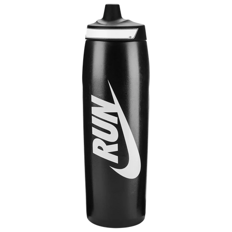 Nike Refuel 32oz Graphic bouteille d'eau sport compressible - Black / Black / Black / White