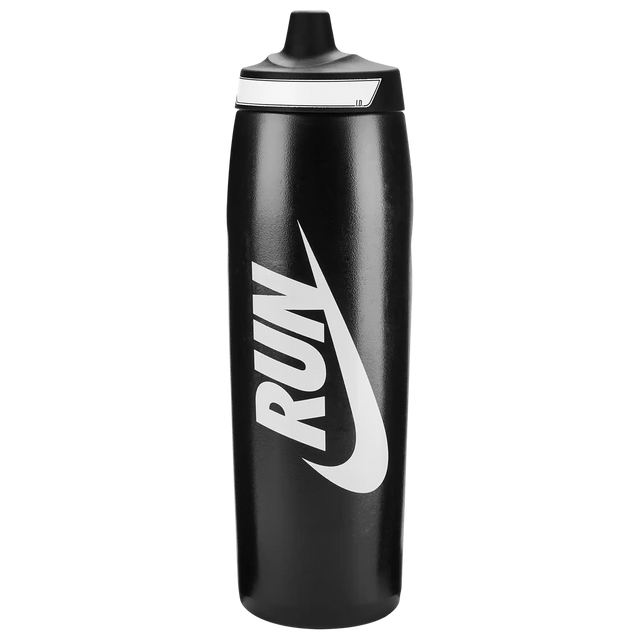 Nike Refuel 32oz Graphic bouteille d'eau sport compressible - Black / Black / Black / White