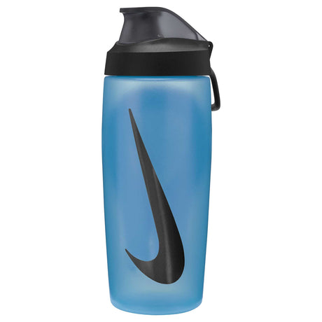 Nike Refuel Locking Lid 18oz bouteille d'eau sport refermable - Baltic Blue / Black / Black Iridescent