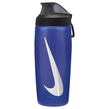 Nike Refuel Locking Lid 18oz bouteille d'eau sport refermable-Game Royal / Black / Silver Iridescent