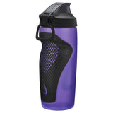 Nike Refuel Locking Lid 18oz bouteille d'eau sport refermable - dos fermé - Action Grape / Black / Metallic Gold