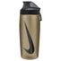 Nike Refuel Locking Lid 18oz bouteille d'eau sport refermable - Metallic Gold / Black / Black Iridescent