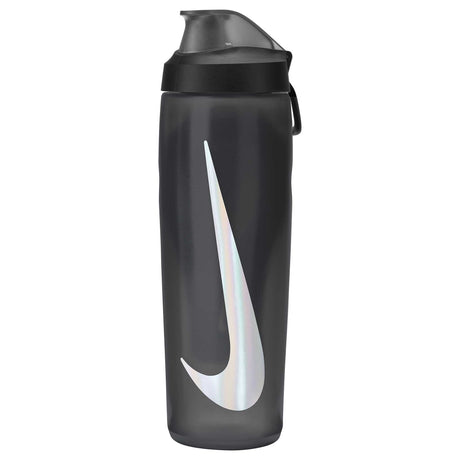 Nike Refuel Locking Lid 24oz bouteille d'eau sport refermable-Anthracite / Black / Silver Iridescent