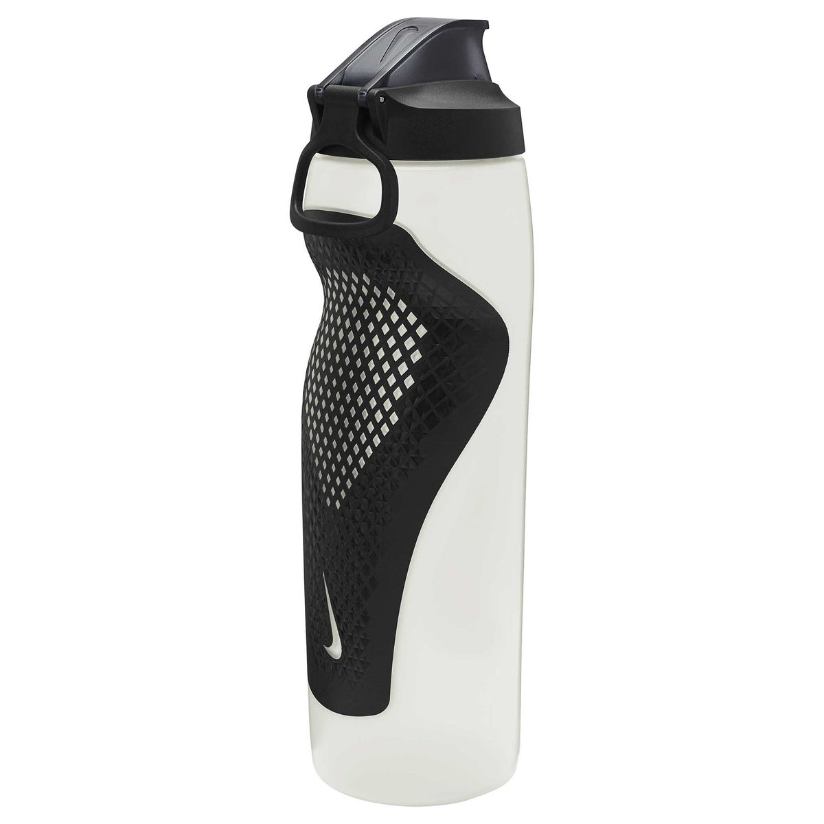 Nike Refuel Locking Lid 24oz bouteille d&#39;eau sport refermable- dos fermé - White / Black / Hyper Crimson Iridescent