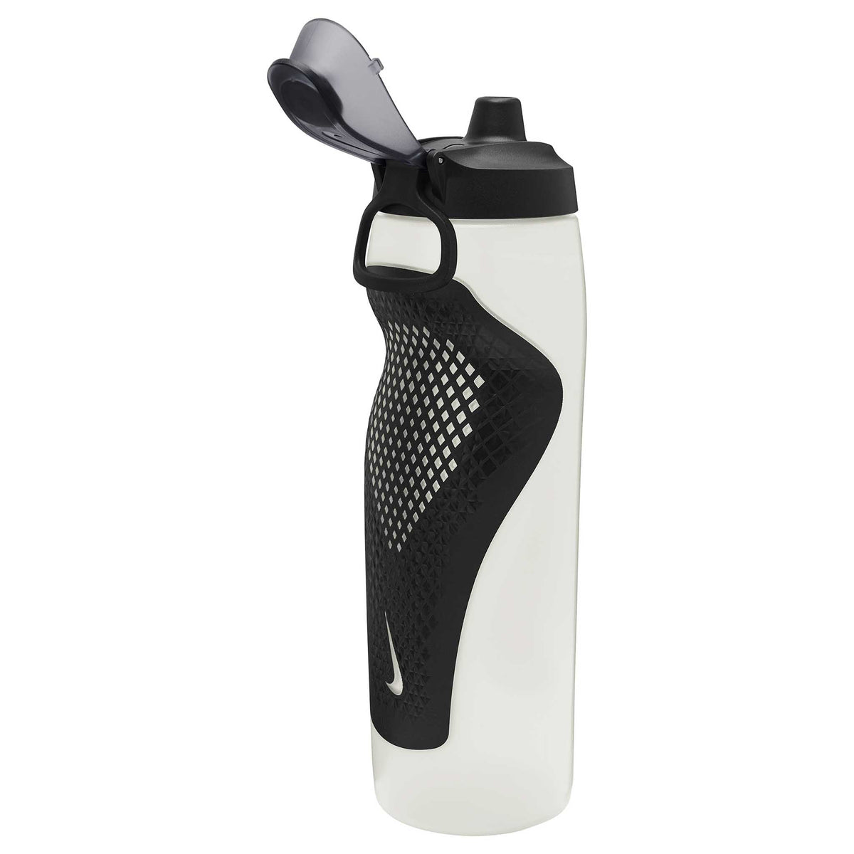 Nike Refuel Locking Lid 24oz bouteille d&#39;eau sport refermable- dos - White / Black / Hyper Crimson Iridescent