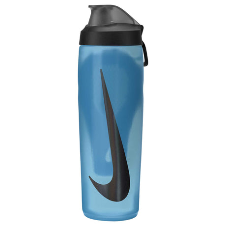 Nike Refuel Locking Lid 24oz bouteille d'eau sport refermable-Baltic Blue / Black / Black Iridescent