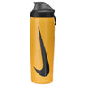 Nike Refuel Locking Lid 24oz bouteille d'eau sport refermable-Sundial / Black / Black Iridescent