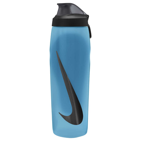 Nike Refuel Locking Lid 32oz bouteille d'eau sport refermable -Baltic Blue / Black / Black Iridescent