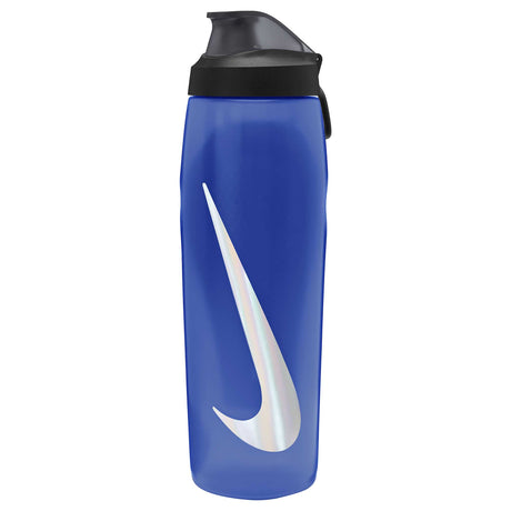 Nike Refuel Locking Lid 32oz bouteille d'eau sport refermable -Game Royal / Black / Silver Iridescent