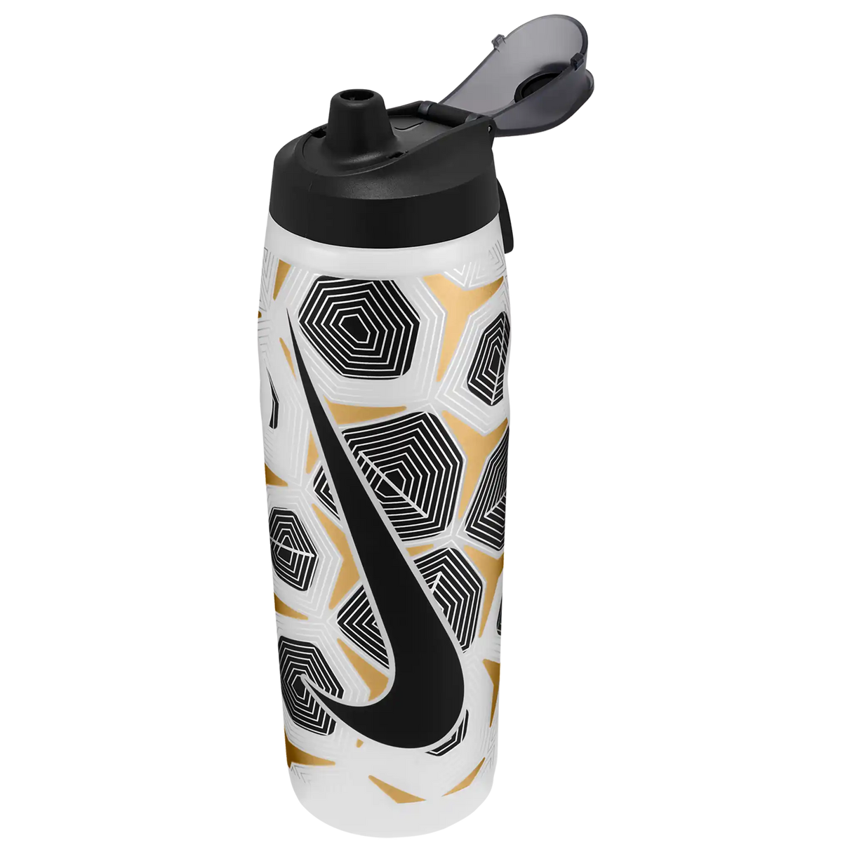 Nike Refuel Locking Lid Graphic 32oz  - Clear / Black / Flt Gold / Flt Silver / Black