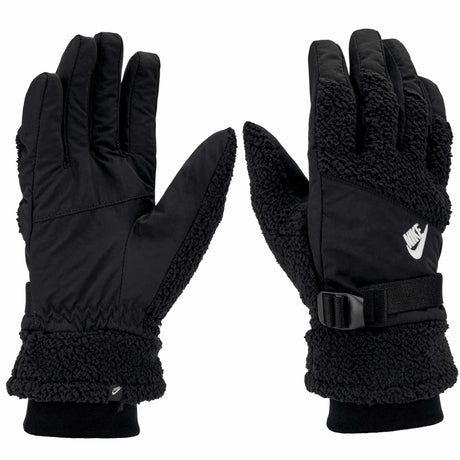 Nike Sherpa TG gants d'hiver sport pour homme - noir / noir / blanc