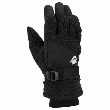 Nike Sherpa TG gants d'hiver sport pour homme - noir / noir / blanc - dos