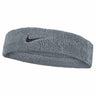 Nike Swoosh Classic Headband - Cool Grey / Black