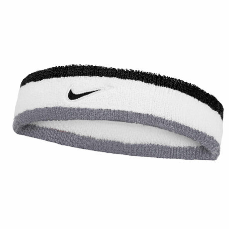 Nike Swoosh Classic Headband - White / Cool Grey / Black