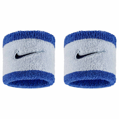 Nike Swoosh Classic Wristbands 2-pack - Ghost / Comet Blue / Void Blue