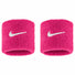 Nike Swoosh Classic Wristbands 2-pack - Vivid Pink / White