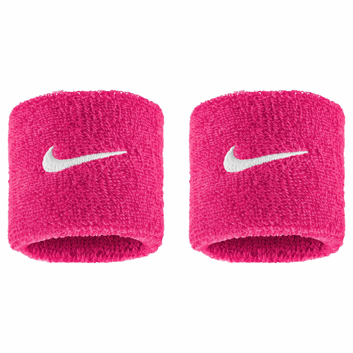 Nike Swoosh Classic Wristbands 2-pack - Vivid Pink / White