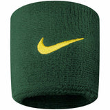 Nike Serre-poignets Swoosh - vert / Or