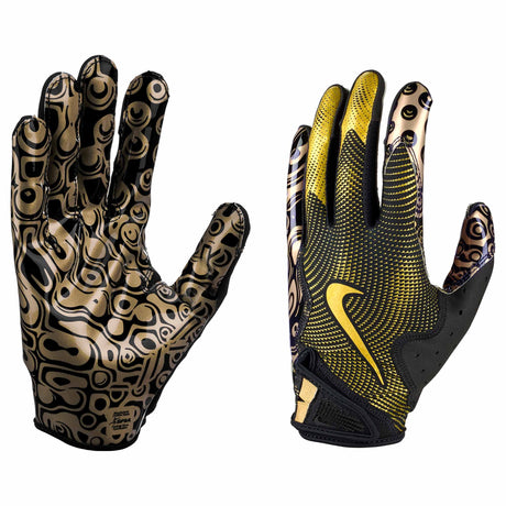 Nike Vapor Jet 8.0 FG Metallic Pack gants de football américain - Black / Metallic Gold