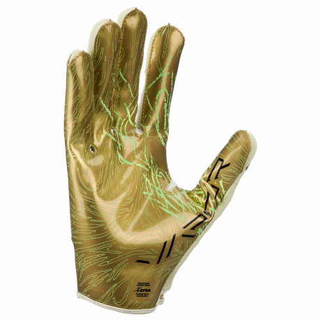 Nike Vapor Jet 8.0 FG Energy gants de football américain - Sea Glass / Metallic Gold / Black