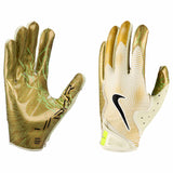 Nike Vapor Jet 8.0 FG Energy gants de football américain - Sea Glass / Metallic Gold / Black