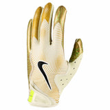 Nike Vapor Jet 8.0 FG Energy gants de football américain - Sea Glass / Metallic Gold / Black