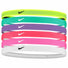 Nike Youth Swoosh Headband 6 PK - Volt / Green Frost / Black Raspberry