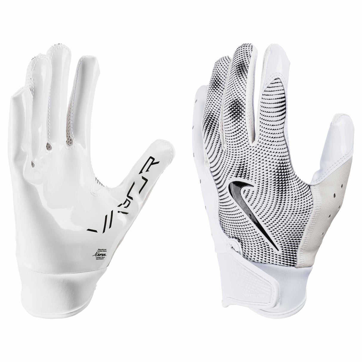 Nike Youth Vapor Jet 8.0 FG gants de football américain pour enfants - White / White / Black