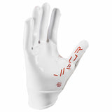 Nike Youth Vapor Jet 8.0 FG gants de football américain pour enfants - White / White / University Red