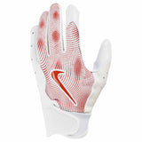 Nike Youth Vapor Jet 8.0 FG gants de football américain pour enfants - White / White / University Red