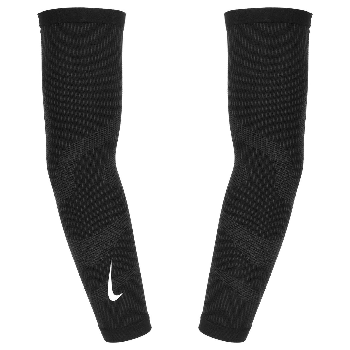 Nike Zoned Knit manchons pour bras - Black / DK Smoke Grey / Silver
