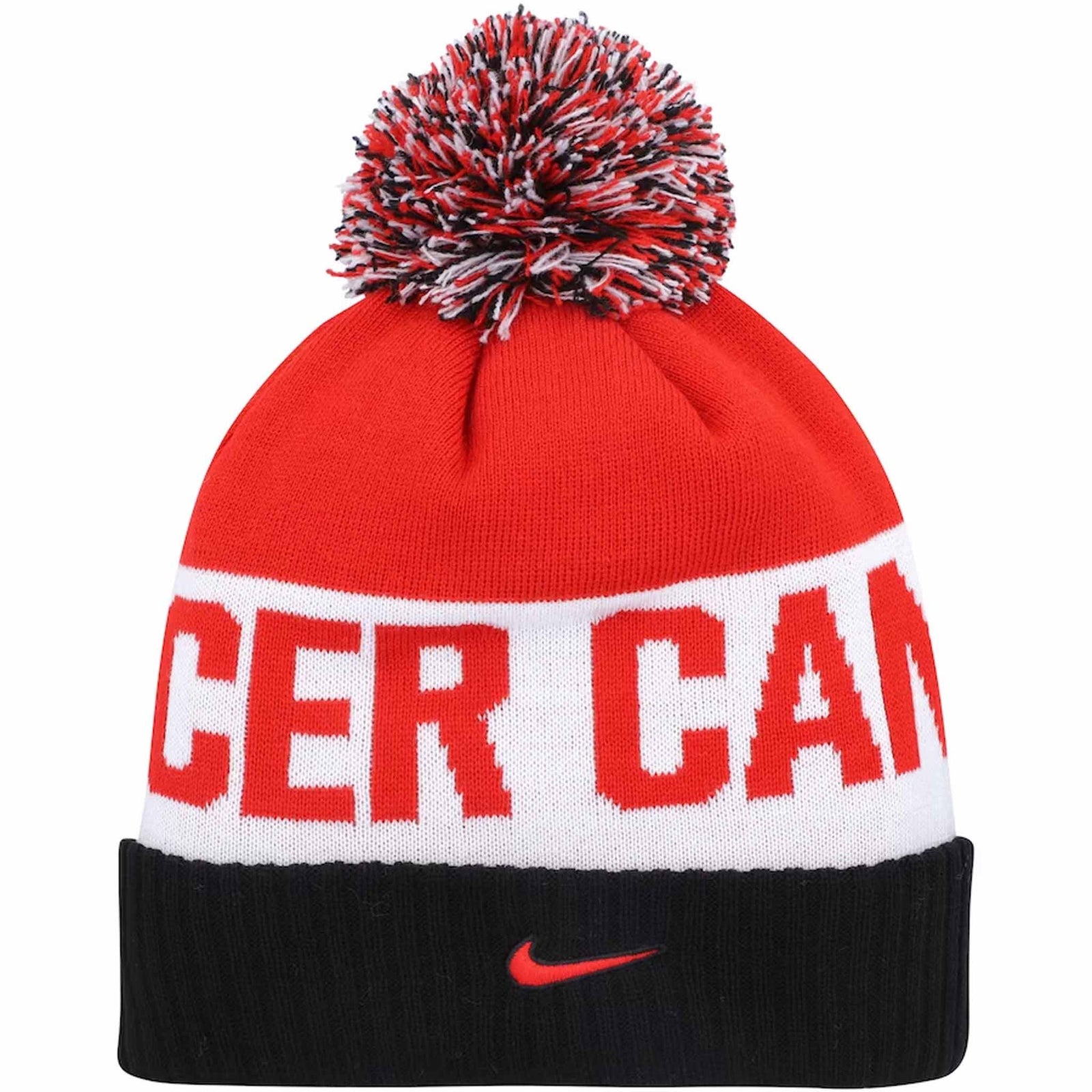 Nike Nike tuque à pompon Canada Soccer Classic Striped