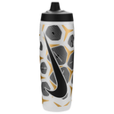 Nike Refuel 24oz Graphic bouteille d'eau sport compressible - Clear / Black / Flt Gold / Flt Silver / Black