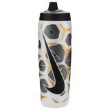 Nike Refuel 24oz Graphic bouteille d'eau sport compressible - Clear / Black / Flt Gold / Flt Silver / Black