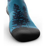 Outway Bright Night Athletic Knee High chaussette de compression unisexe - bleu